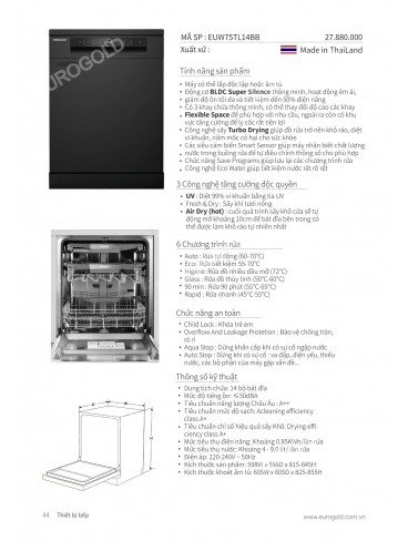 CATALOGUE THIẾT BỊ BẾP EUROGOLD 2026