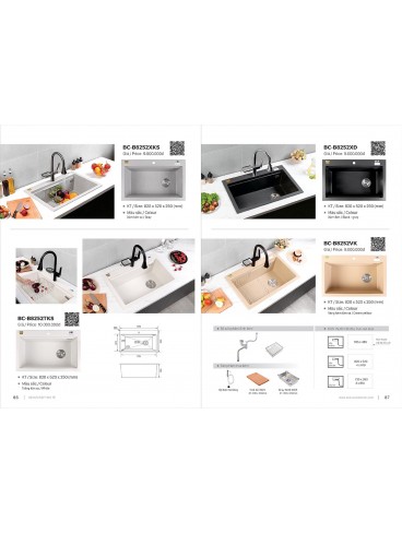 CATALOGUE BỒN RỬA CHÉN BOSSCO