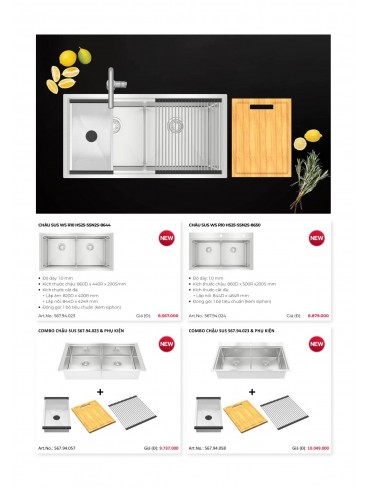 CATALOGUE THIẾT BỊ BẾP HAFELE 2026