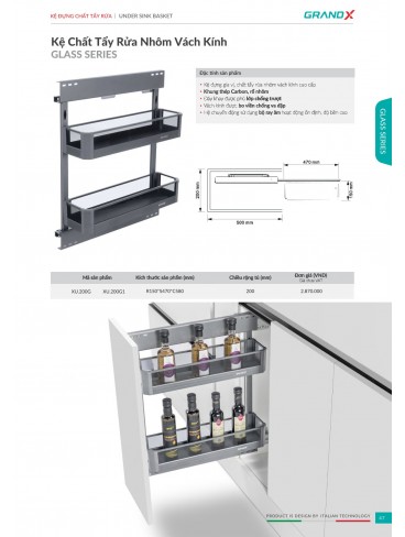 CATALOGUE THIẾT BỊ PHỤ KIỆN BẾP GRANDX 2026