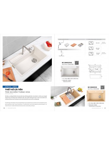 CATALOGUE BỒN RỬA CHÉN BOSSCO