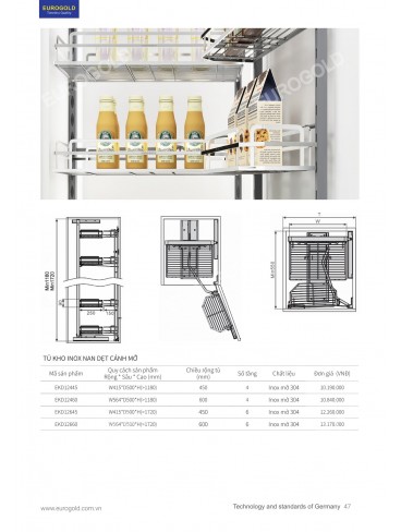 CATALOGUE PHỤ KIỆN BẾP EUROGOLD 2026