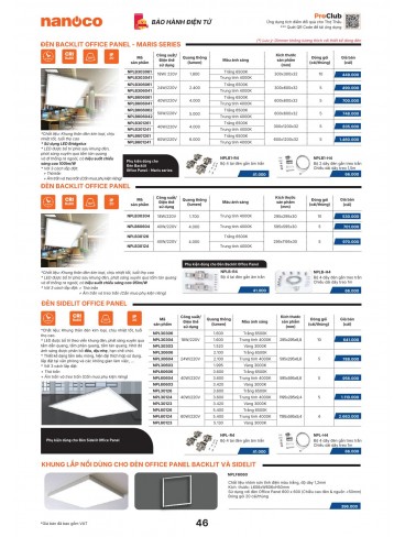 CATALOGUE THIẾT BỊ ĐIỆN PANASONIC & NANOCO T10.2026