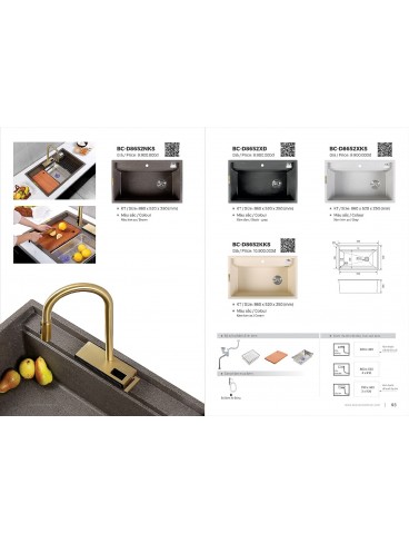 CATALOGUE BỒN RỬA CHÉN BOSSCO