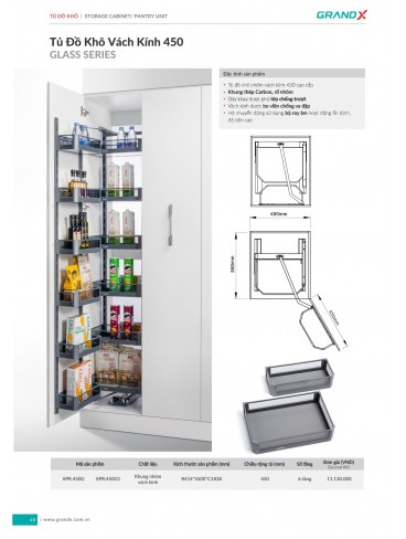 CATALOGUE THIẾT BỊ PHỤ KIỆN BẾP GRANDX 2026