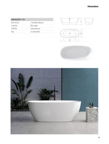 CATALOGUE BỒN TẮM MOWOEN 2026