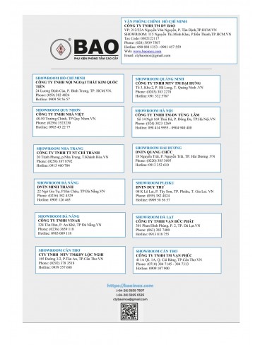CATALOGUE INOX BẢO THÁNG 06.2026