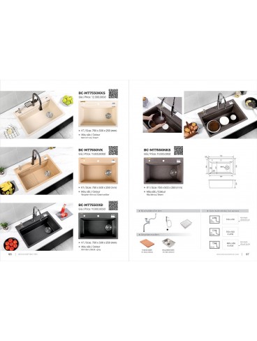 CATALOGUE BỒN RỬA CHÉN BOSSCO