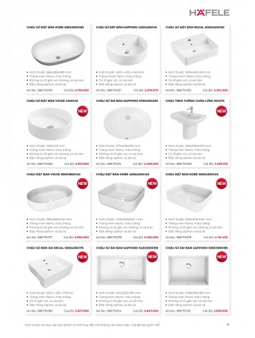 CATALOGUE THIẾT BỊ BẾP HAFELE 2026