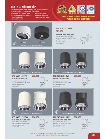 CATALOGUE ĐÈN ANFACO THÁNG 09.2025
