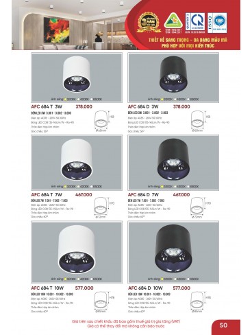 CATALOGUE ĐÈN ANFACO THÁNG 05.2026