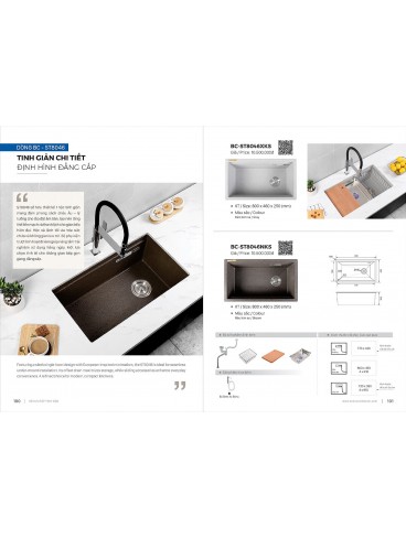 CATALOGUE BỒN RỬA CHÉN BOSSCO