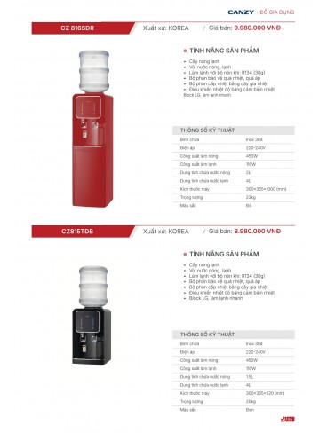CATALOGUE THIẾT BỊ BẾP CANZY 2026