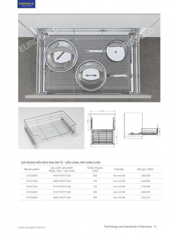 CATALOGUE PHỤ KIỆN BẾP EUROGOLD 2026