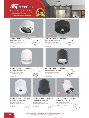 CATALOGUE ĐÈN ANFACO THÁNG 05.2026