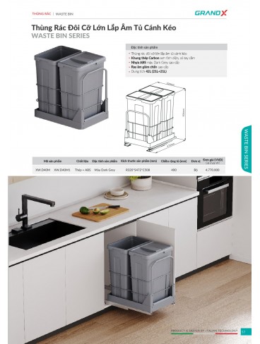 CATALOGUE THIẾT BỊ PHỤ KIỆN BẾP GRANDX 2026