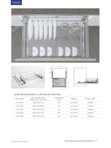 CATALOGUE PHỤ KIỆN BẾP EUROGOLD 2026