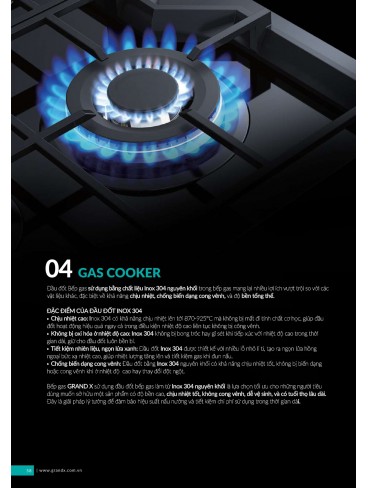 CATALOGUE THIẾT BỊ THIẾT BỊ BẾP GRANDX 2026