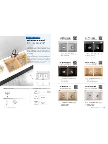 CATALOGUE BỒN RỬA CHÉN BOSSCO
