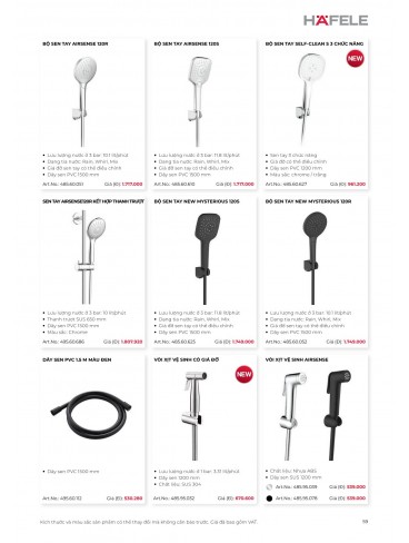 CATALOGUE THIẾT BỊ BẾP HAFELE 2026