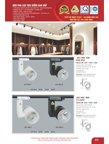 CATALOGUE ĐÈN ANFACO THÁNG 05.2026