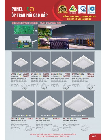 CATALOGUE ĐÈN ANFACO THÁNG 09.2025