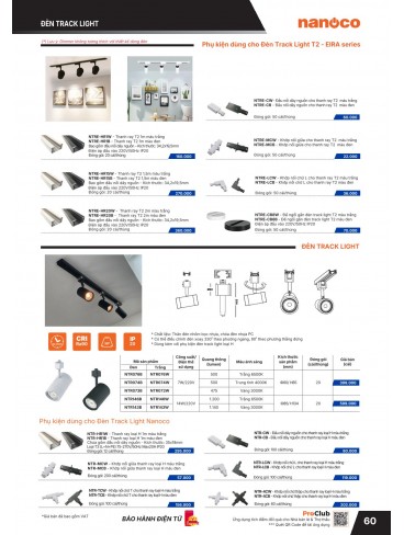 CATALOGUE THIẾT BỊ ĐIỆN PANASONIC & NANOCO T07.2026