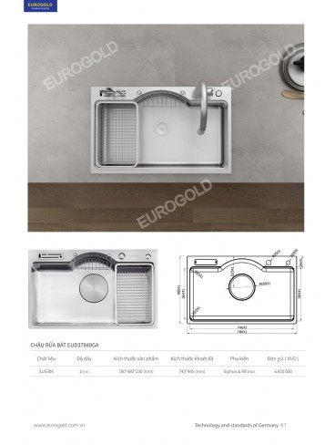 CATALOGUE THIẾT BỊ BẾP EUROGOLD 2026