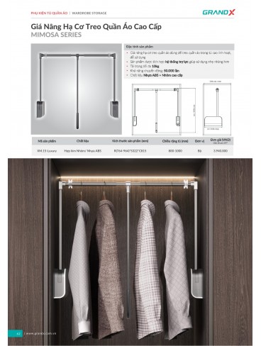 CATALOGUE THIẾT BỊ PHỤ KIỆN BẾP GRANDX 2026