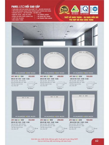 CATALOGUE ĐÈN ANFACO THÁNG 09.2025