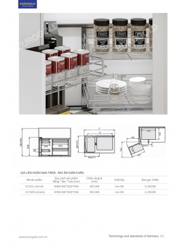 CATALOGUE PHỤ KIỆN BẾP EUROGOLD 2026