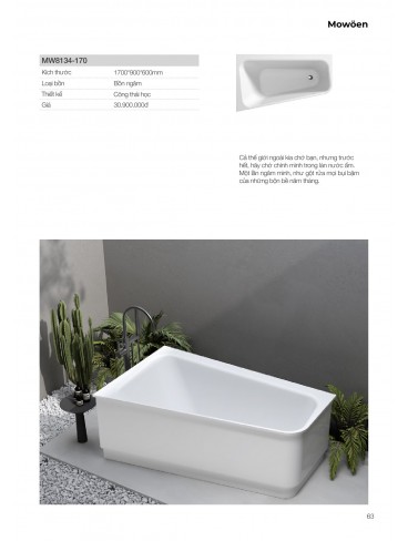 CATALOGUE BỒN TẮM MOWOEN 2026