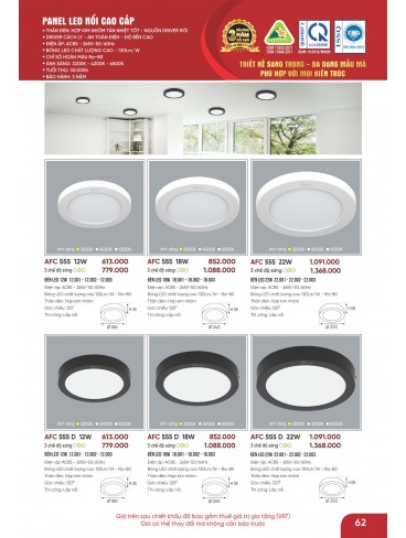 CATALOGUE ĐÈN ANFACO THÁNG 05.2026