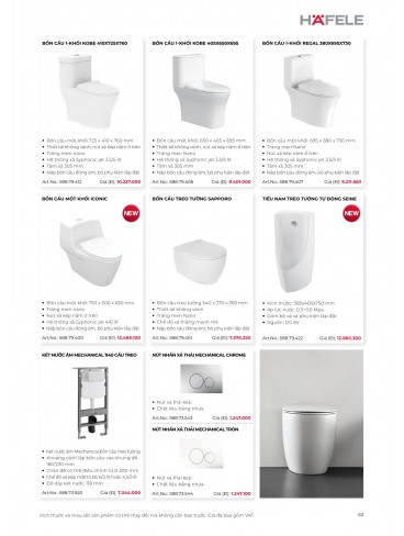 CATALOGUE THIẾT BỊ BẾP HAFELE 2026