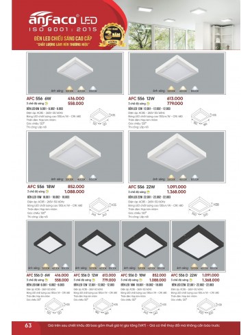 CATALOGUE ĐÈN ANFACO THÁNG 07.2026