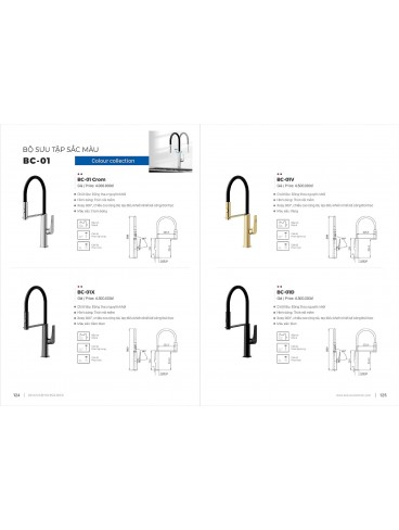 CATALOGUE BỒN RỬA CHÉN BOSSCO