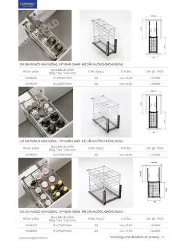 CATALOGUE PHỤ KIỆN BẾP EUROGOLD 2026