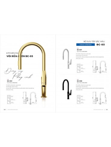 CATALOGUE BỒN RỬA CHÉN BOSSCO