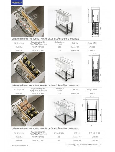 CATALOGUE PHỤ KIỆN BẾP EUROGOLD 2026