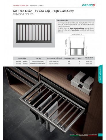 CATALOGUE THIẾT BỊ PHỤ KIỆN BẾP GRANDX 2026