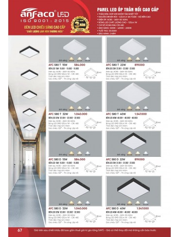 CATALOGUE ĐÈN ANFACO THÁNG 07.2026