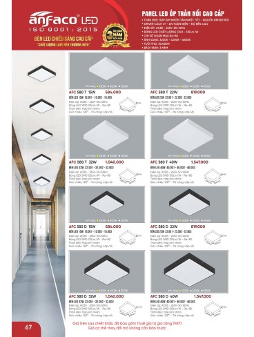 CATALOGUE ĐÈN ANFACO THÁNG 05.2026