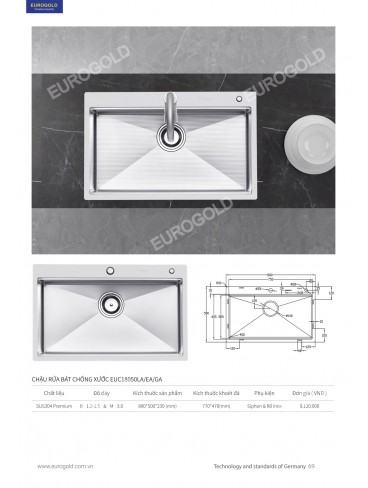 CATALOGUE THIẾT BỊ BẾP EUROGOLD 2026