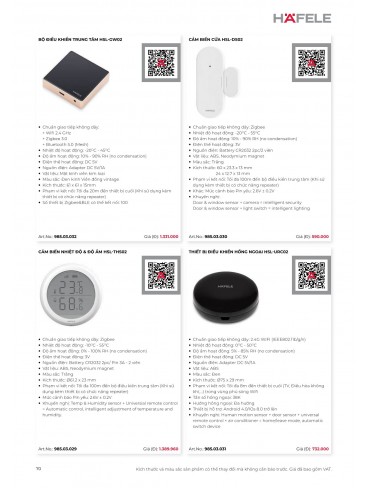 CATALOGUE THIẾT BỊ BẾP HAFELE 2026