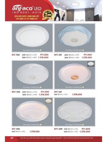 CATALOGUE ĐÈN ANFACO THÁNG 07.2026