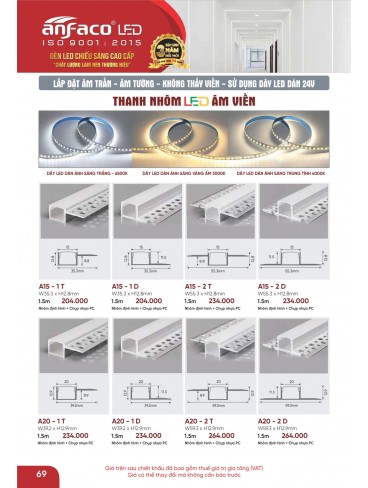 CATALOGUE ĐÈN ANFACO THÁNG 09.2025