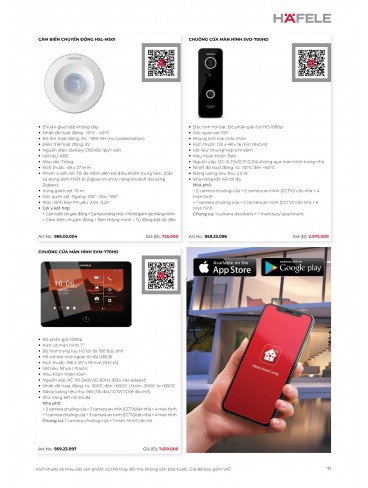 CATALOGUE THIẾT BỊ BẾP HAFELE 2026