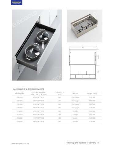 CATALOGUE PHỤ KIỆN BẾP EUROGOLD 2026