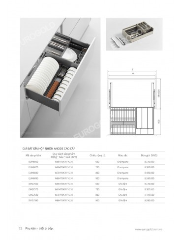 CATALOGUE PHỤ KIỆN BẾP EUROGOLD 2026