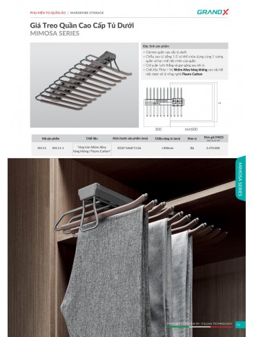 CATALOGUE THIẾT BỊ PHỤ KIỆN BẾP GRANDX 2026